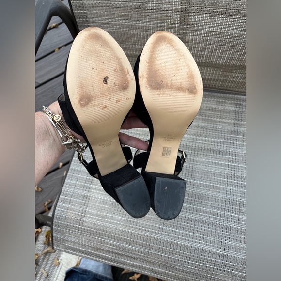 STUART WIETZMAN LADIES BLACK SUEDE IVONA SHOES-9.5M - Picture 11 of 12